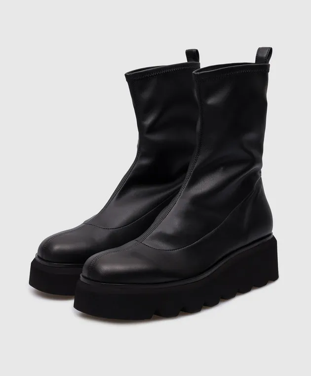 Brunate Stivali in pelle nera 28168