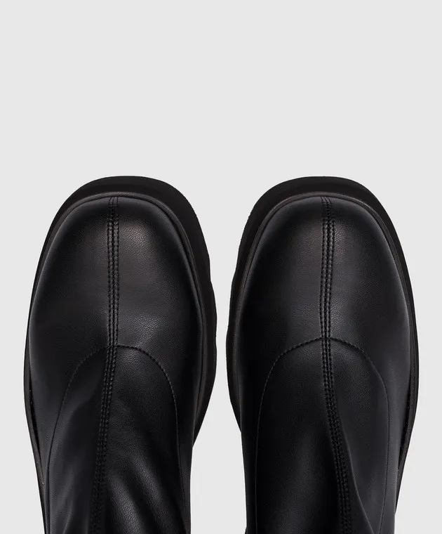 Brunate Stivali in pelle nera 28168