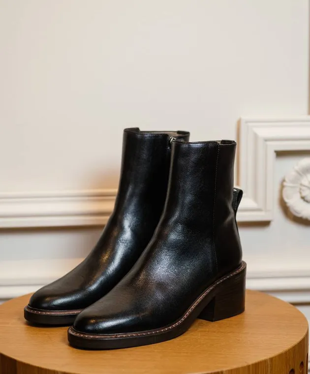 Brunello Cucinelli Stivali in pelle nera MZTLC2585